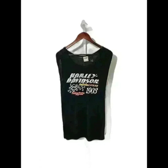 Harley-Davidson Tops - Harley-Davidson Vintage Sport Tank Top - Black, 1903 Edition